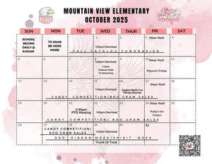 October Calendar of Events