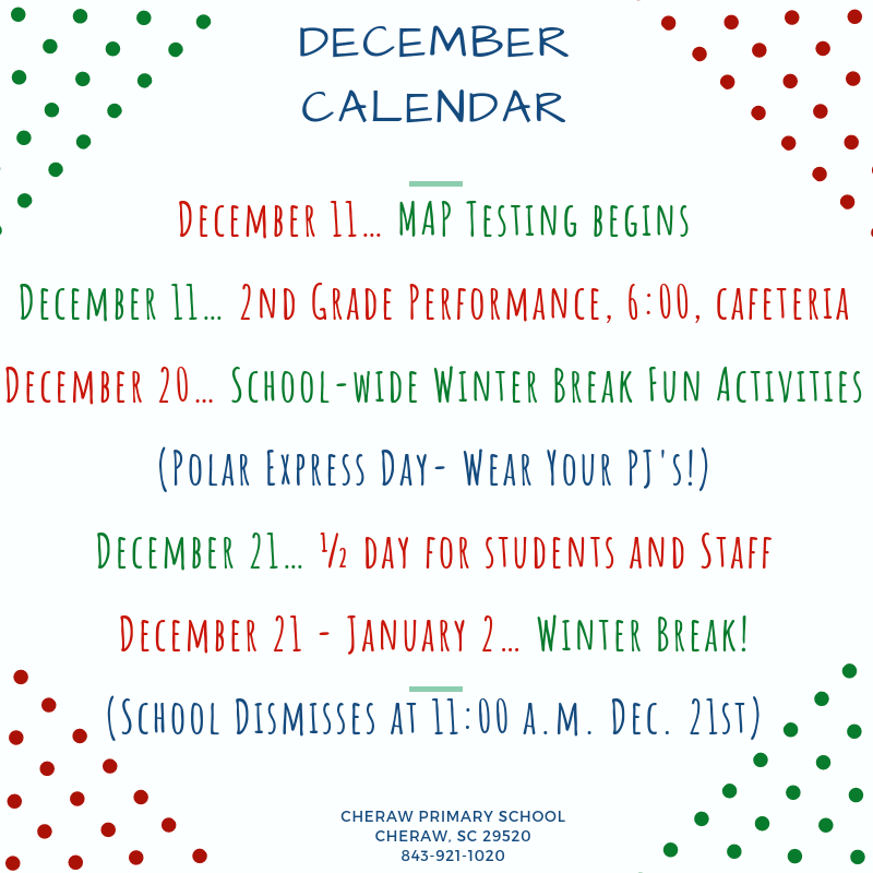 CPS December Calendar Featured Photo