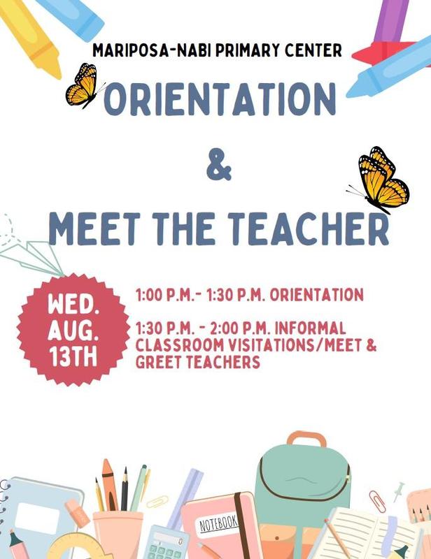 Orientation and Meet the Teacher