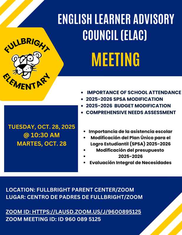 ELAC Meeting Featured Photo