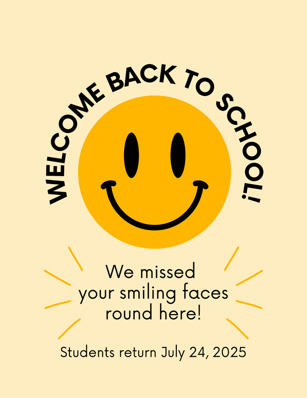 First Day of School - July 24th Featured Photo