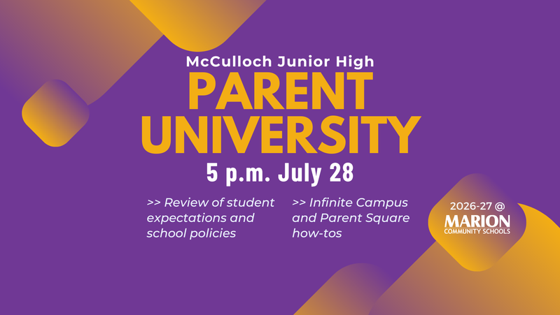 promo graphic - MJH parent university 2026