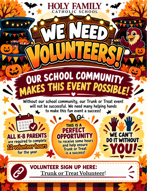 Trunk or Treat Volunteers Needed! Featured Photo