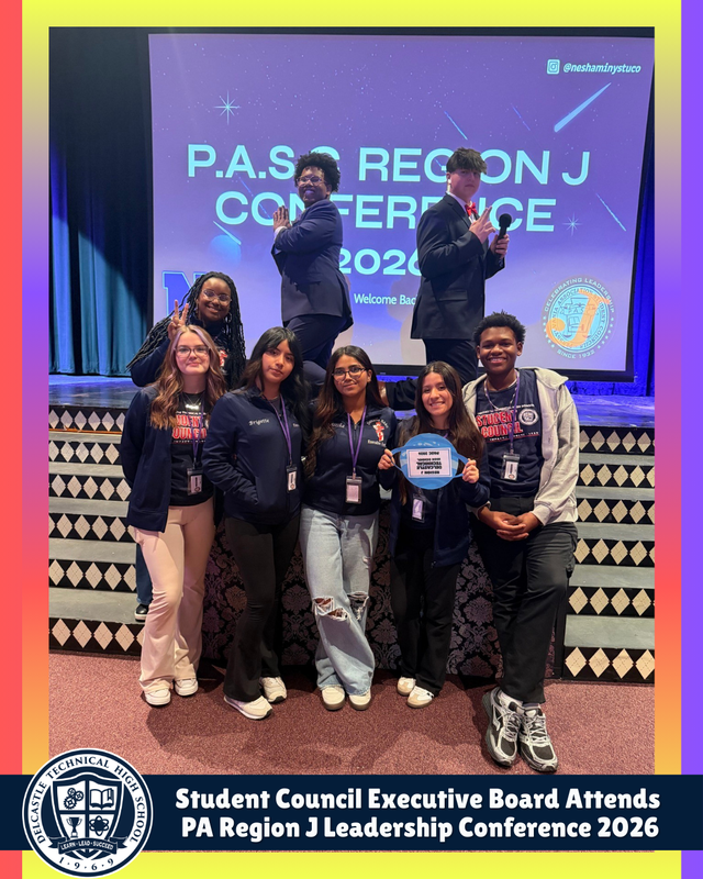 Delcastle Student Council Attends PASC Region J Leadership Conference
