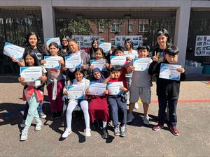 Scholars with their certificates