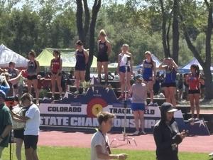 5th place 1A Girls 100m dash