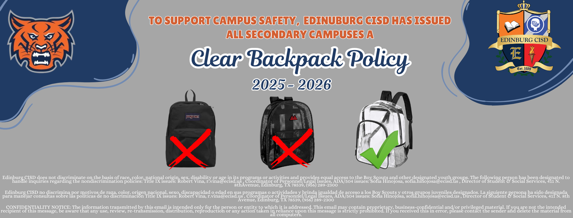 clear backpack