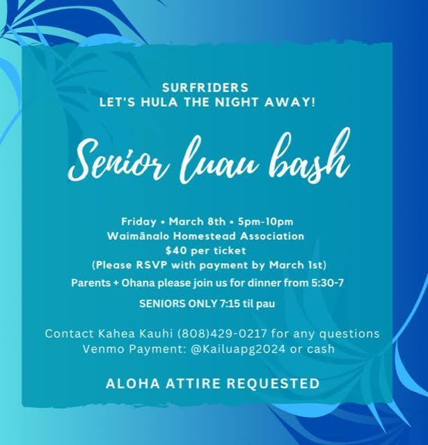 Class of 2024 - Student Life - Kailua High School Surfriders