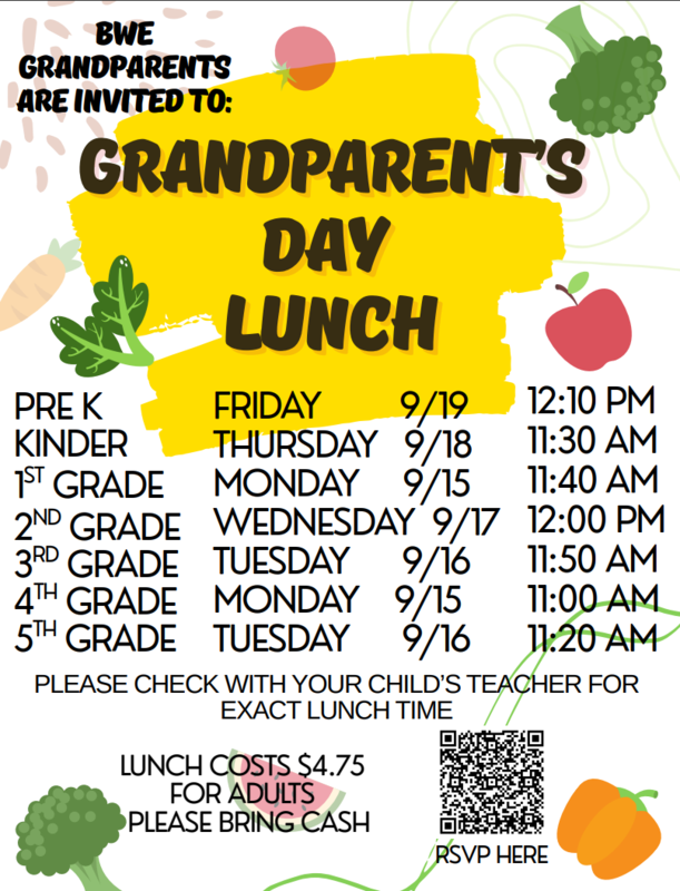 Lunch times and dates