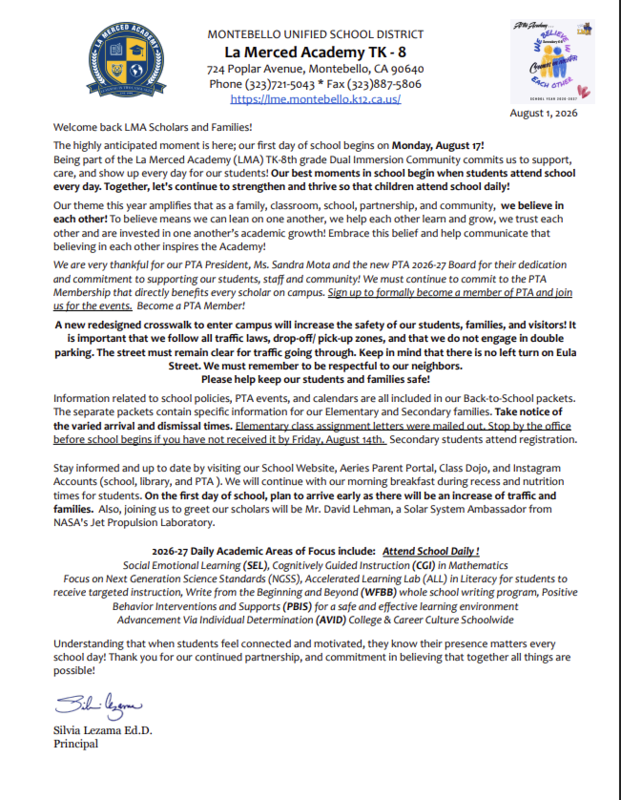 Principal's Message
