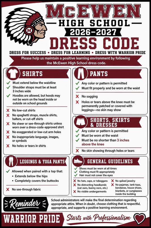 2026-2027 Dress Code