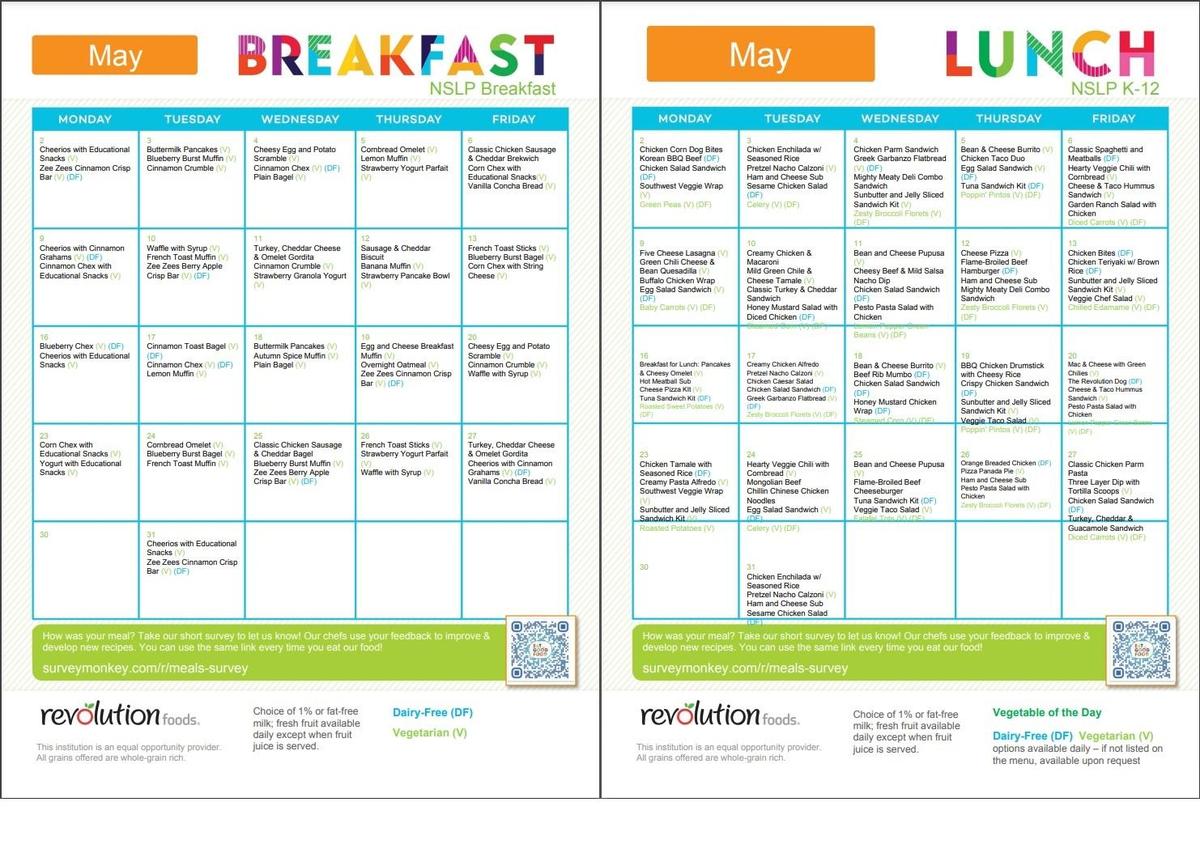 May Meal Plan