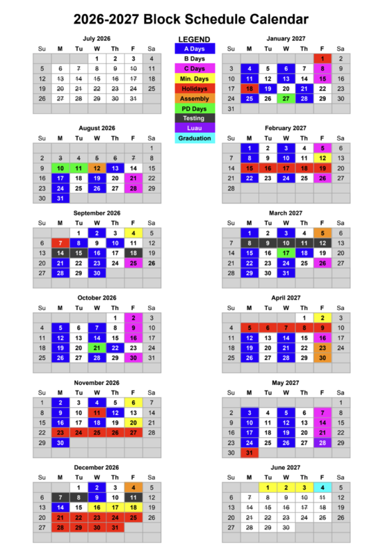 26-27 Block Schedule Calendar Featured Photo