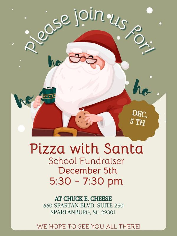 pizza with santa