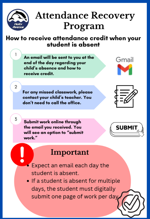 Attendance Recovery Directions