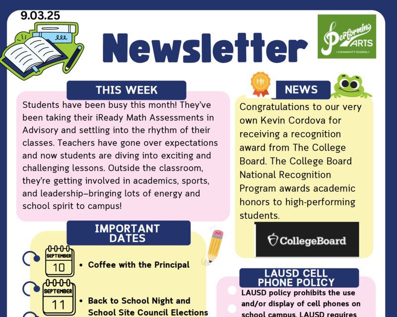 Parent Newsletter--Boletin de Padres Featured Photo