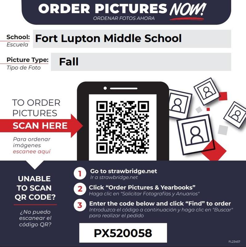 FLMS Fall Picture Day Order Now Flyer