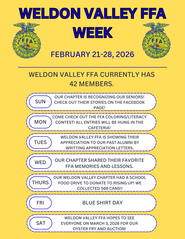 Flyer describing different days with different events.