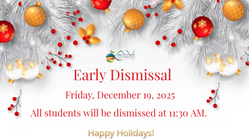 Early Dismissal Reminder