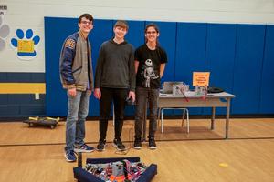 Frenship HS Robotics Team posing together