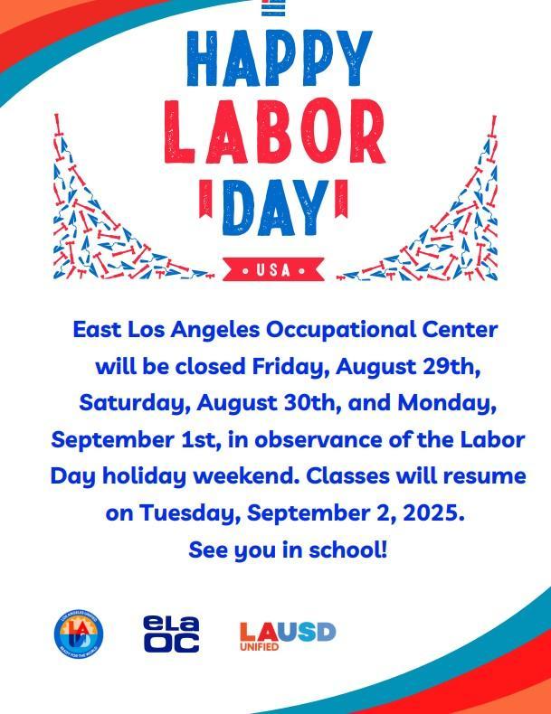 Labor Day Flyer - School Closure