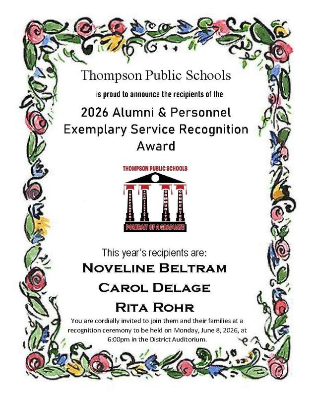 2026 Alumni & Personnel Exemplary Service Recognition Award