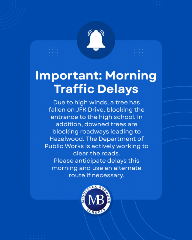 Sign notifying parents of delays