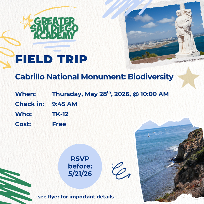 info graphic with field trip details