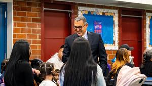 Principal Greeting parents