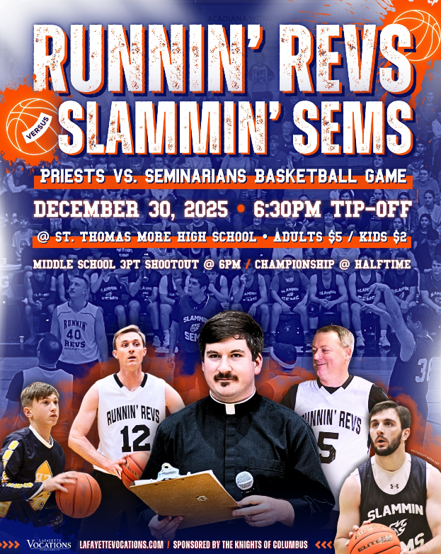 Annual Priests vs. Seminarians Basketball Game / Middle School 3pt Shootout - Dec. 30