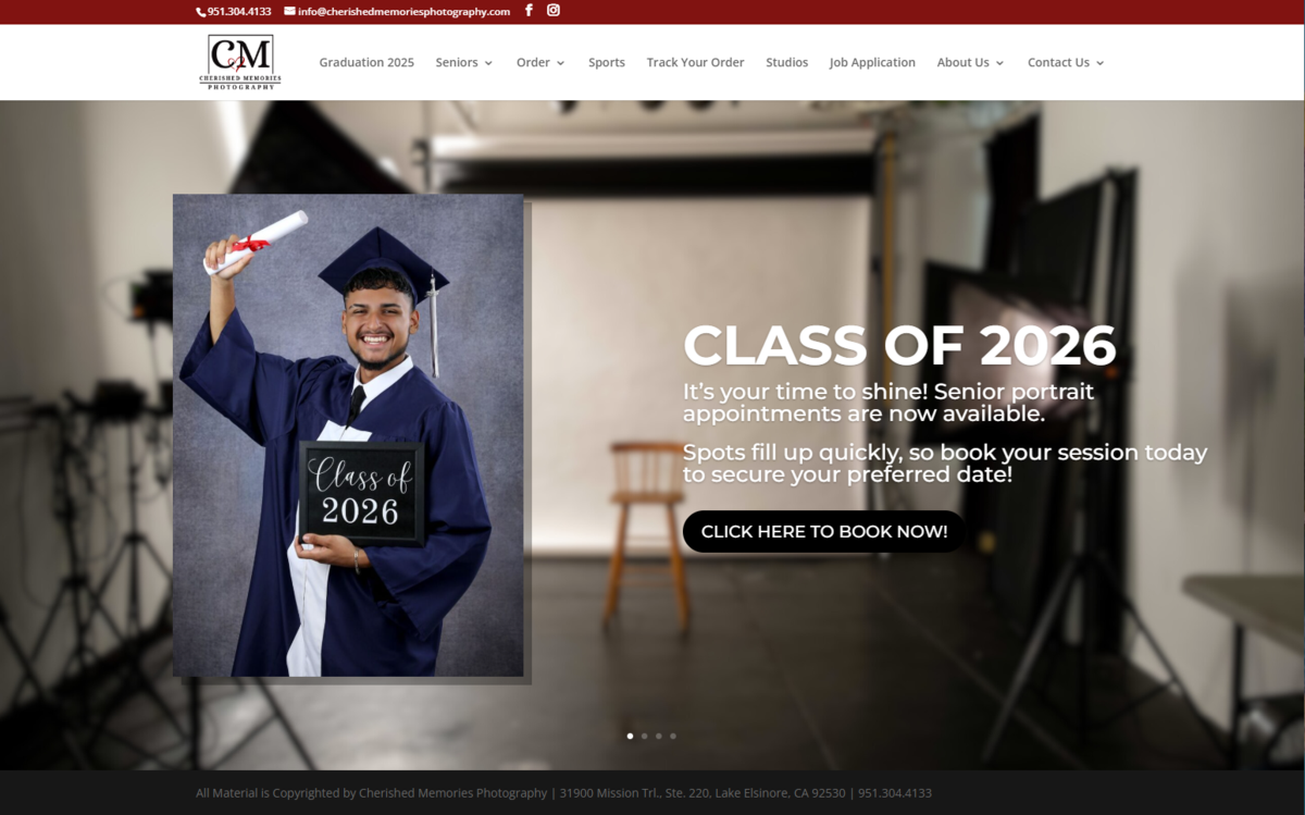 Book Your Senior Photo Session with Cherished Memories