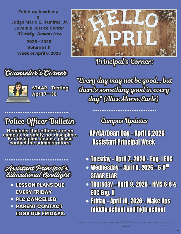 APRIL NEWSLETTER 2026