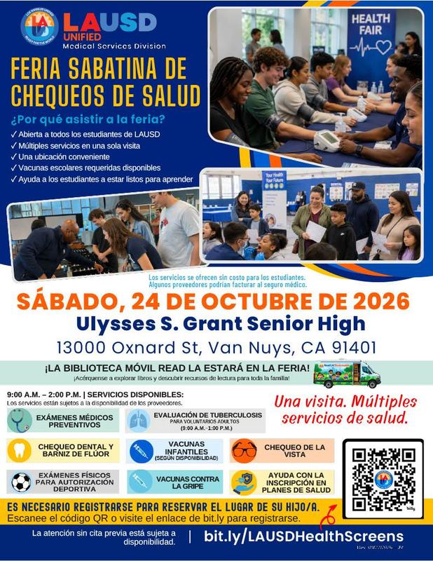 Health Fair 10/24/26-Spanish