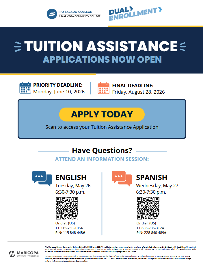infographic for Rio Salado tuition assitance