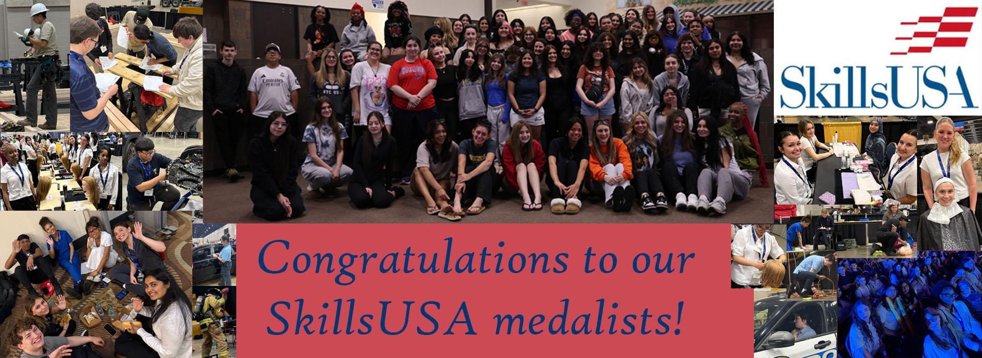 Students competing for awards