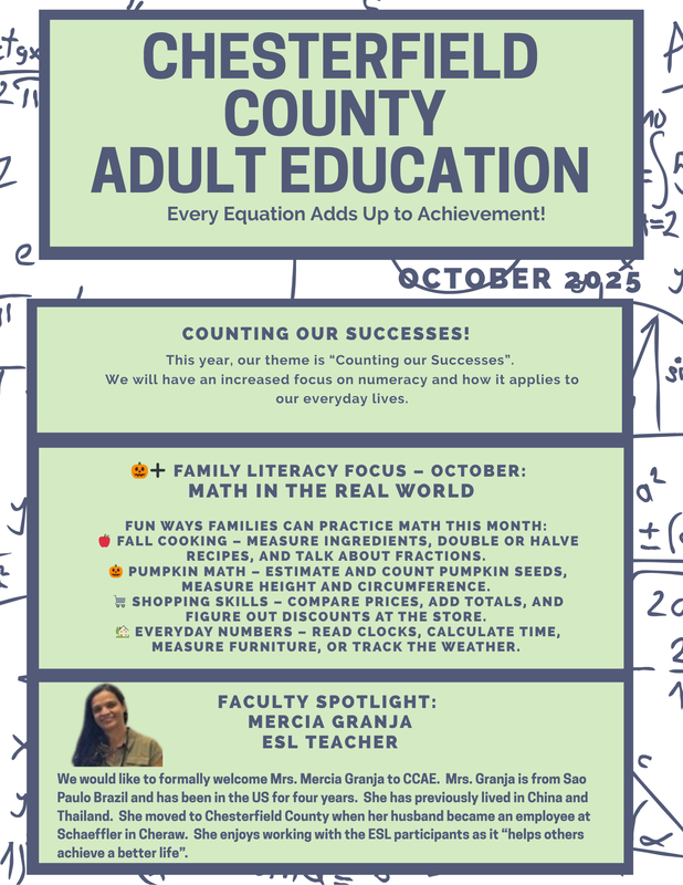 Picture of the 1st page of the October 2025 newsletter