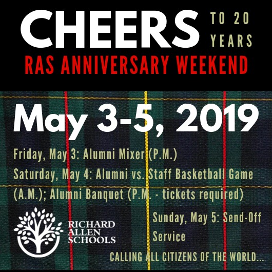 RAS Anniversary Celebration New Date Announced! Featured Photo
