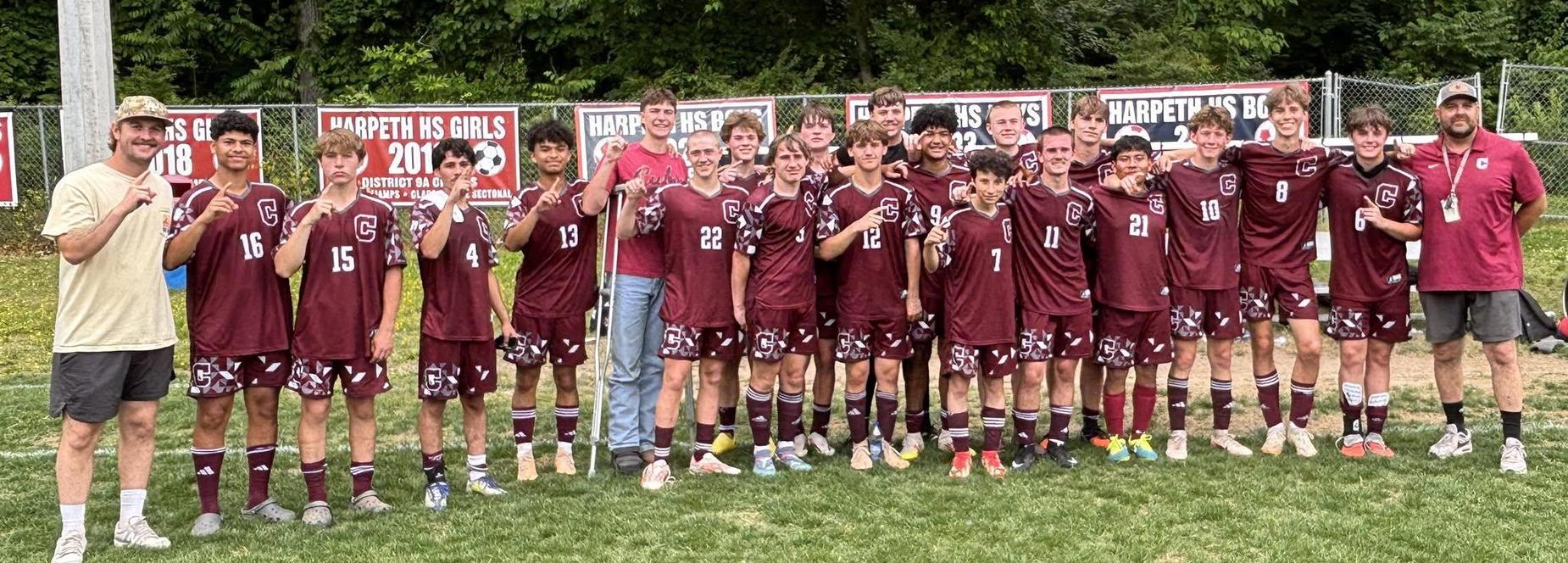 CCCHS boys soccer team