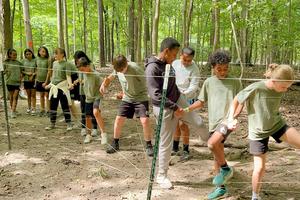 Students doing challenge activity