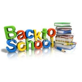 Back to School with stack of books