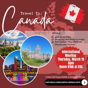 2027 Trip to Canada flyer