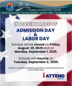 Labor Day - School closed