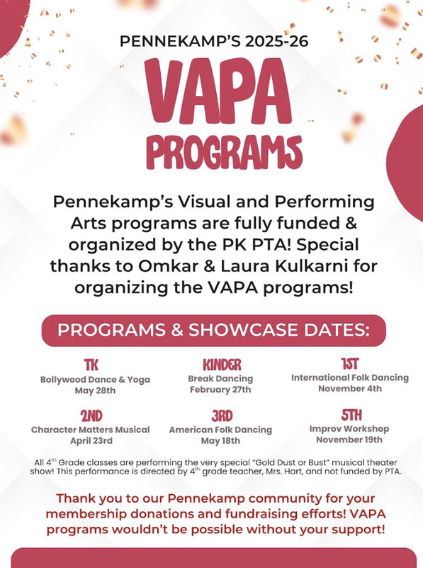Pennekamp proudly presents our VAPA programs Thumbnail Image