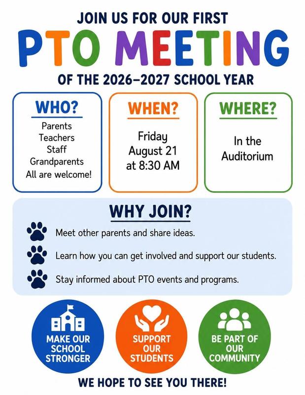 PTO Meeting Flyer