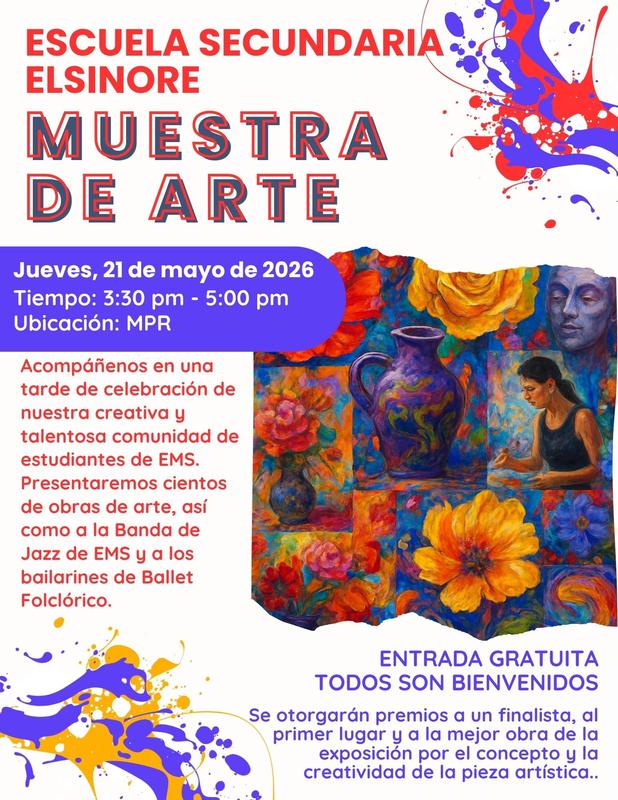 EMS Art Show Flyer 2026 Spanish