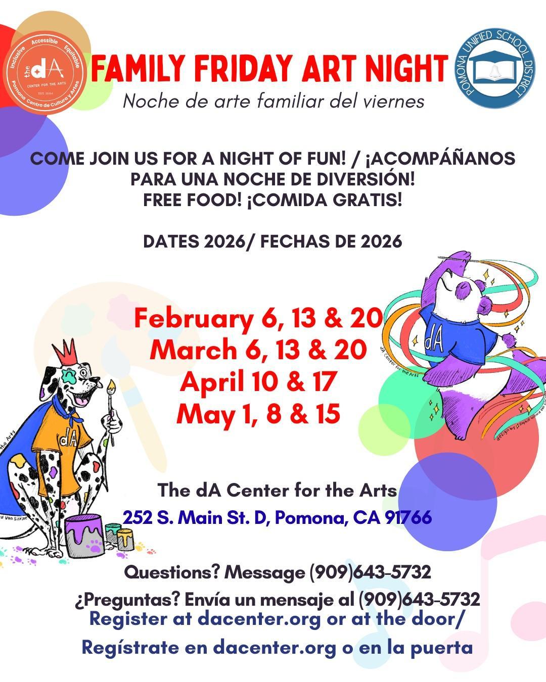 Family Friday Art Night at the dA Center for the Arts - image for web 