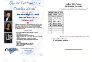 Senior Portrait Information