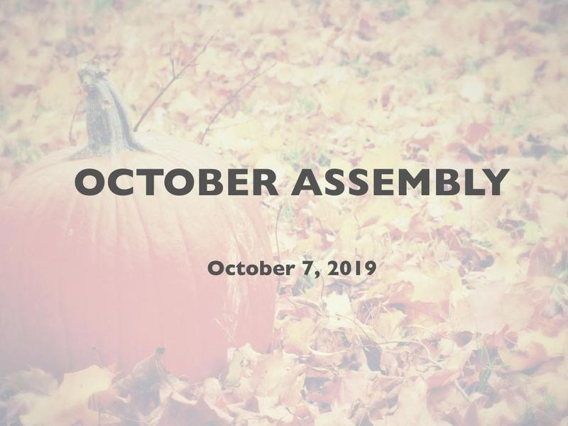 Condor October Assembly Featured Photo