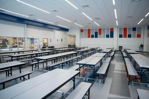 Photo of the new Bonham MS cafeteria