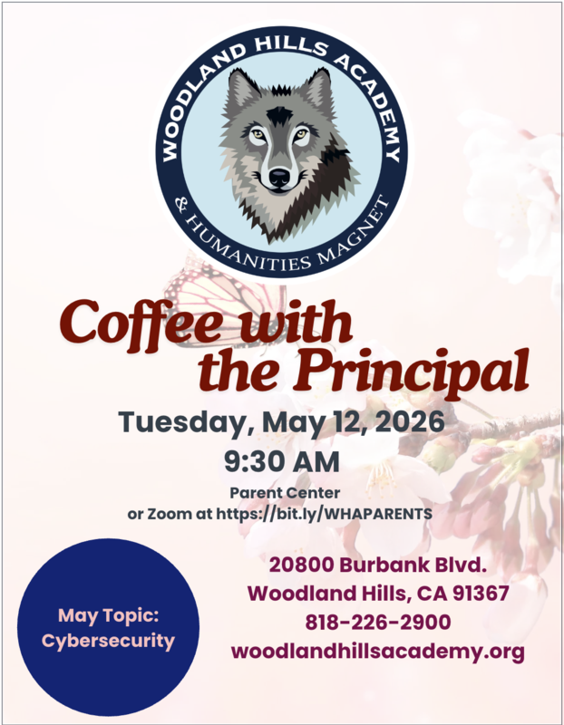 Coffee with the Principal - Tuesday, May 12th, 2026 - 9:30 AM Featured Photo